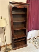 Solid wood bookcase 74” tall x 27” wide