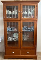 L - BASSET CURIO DISPLAY CABINET EXCLUDES CONTENTS