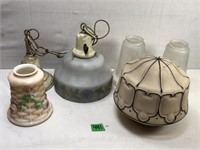 Lot of Various Glass Light Domes