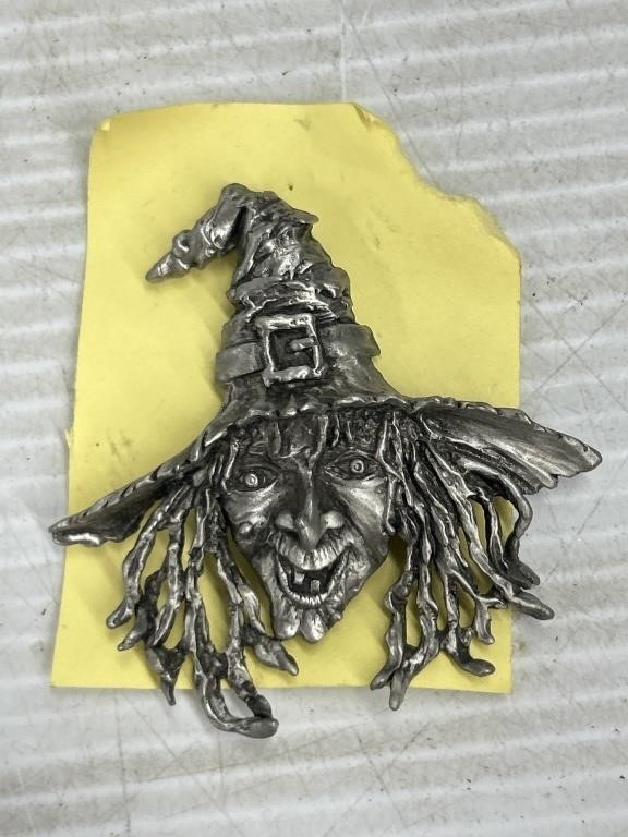 Witch decorative pin