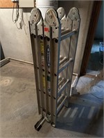 Werner multi use commercial aluminum ladder