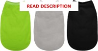 3-Pack Dog Shirts XL Black/Green/Gray