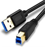 USB 3.0 Cable A Male to B Male 15Ft,Superspeed