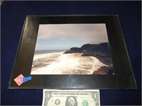 Plastic Framed Beach Picture 13-3/4" x 10-3/4"