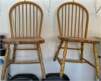 L - 3 WOODEN ACCENT CHAIRS(G19)