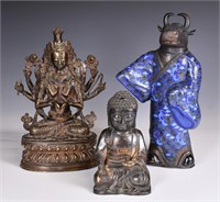 Group of 3 Bronze Statues