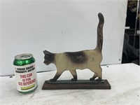 Cast iron cat decoration