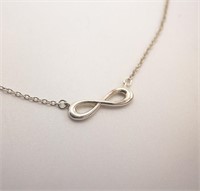 TIFFANY & CO STERLING SILVER INFINITY NECKLACE