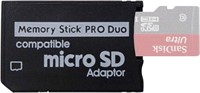 PSP Memory Stick Adapter, Funturbo Micro SD to Mem