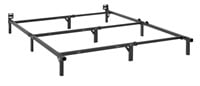 Mainstays 7" Adjustable Metal Bed Frame, Black,
