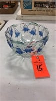 Mikasa bluebell glass bowl