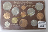 1967 Complete Decimal Issue Great Britain Coins