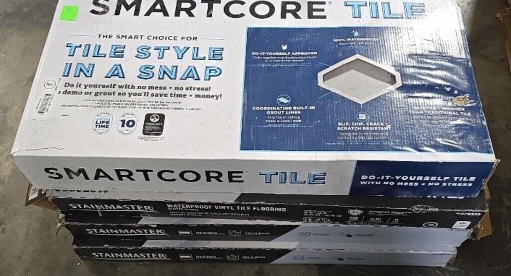 Stack of floor tile (4 boxes)