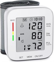 MMIZOO Wrist Blood Pressure Monitor Bp Monitor Lar