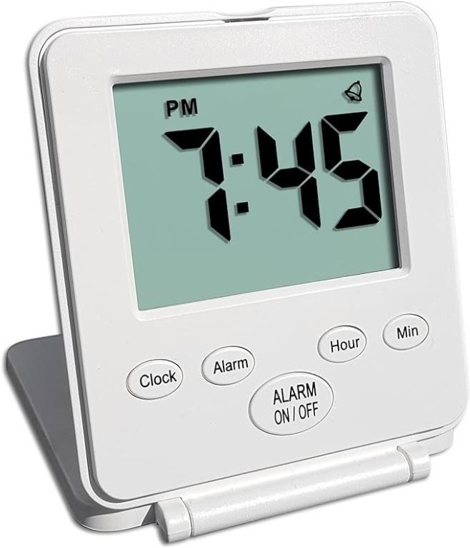 Digital Travel Alarm Clock - No Bells, No Whistles