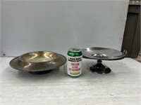 Quadruple plated silver fruit and food holders