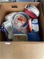 Box Lot of Tupperware and More  (backhouse)