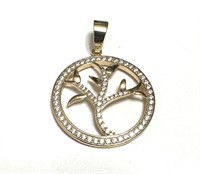 Sterling Silver Tree Of Life Charm Pendant