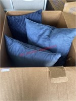 Nice Navy Blue Throw Pillows  (backhouse)