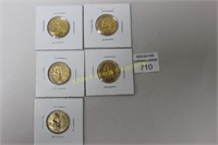 Gold Plated Nickels (5)