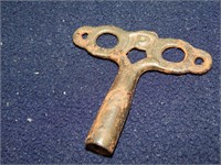Vintage Cast Iron Clock Key