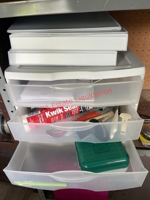 Organizer with contents and Binders  (backhouse)
