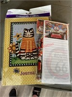 Route 66 Pen and paper with Cat journal Lot New