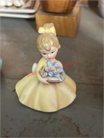 Tiny Napco Girl Figure  (backhouse)