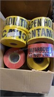3– boxes of mixed barricade tape
