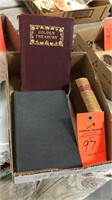 Circa ‘20’s song books, hymns, oil geology books