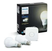 Philips Hue White A19 Smart Light Starter Kit,