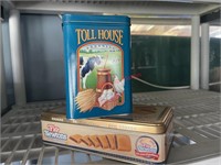Two Collectable Tin Boxes  (backhouse)
