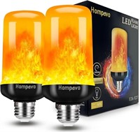 Hompavo Upgraded LED Flame Light Bulbs, 4 Modes