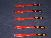 5ct Desert Fruit Flork Lacquerware