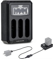 JJC USB Triple Battery Charger for Ricoh GRIIIx, G