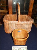 2ct Woven Baskets 1 Large & 1 Small