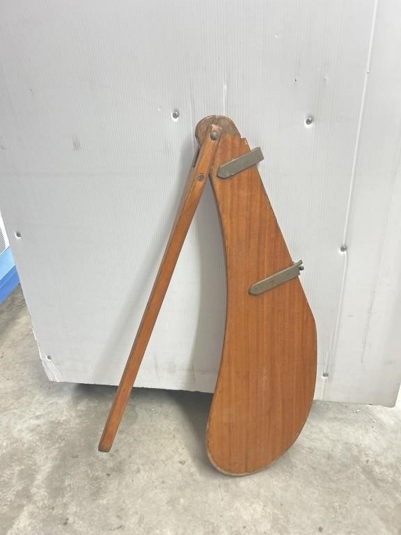 Wooden sailboat rudder
