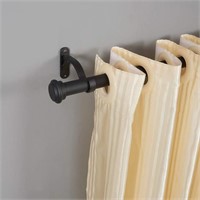 Curtain Rod with End Cap Finials, Adjustable