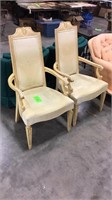 Mid century captain dining chairs