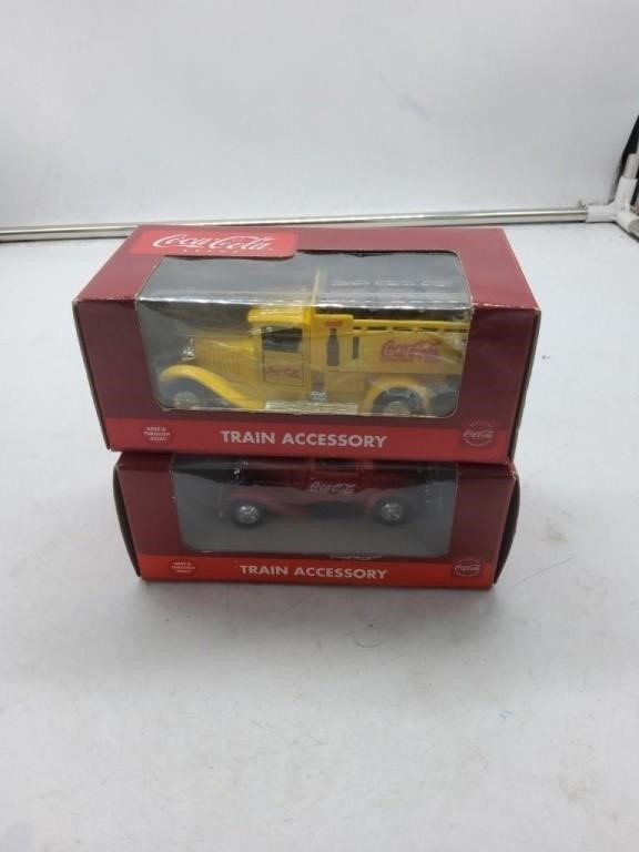 2 Coca cola train accessory