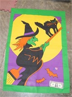 Halloween Witch Flag 41" x 29"