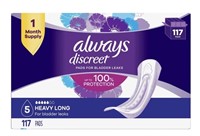 Always Discreet Incontinence Pads, Heavy - Long