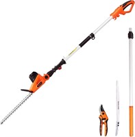 GARCARE Electric Hedge Trimmers, Corded 4.8A Pole
