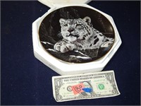 Himalayan Snow Leopard Collector Plate