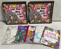 Coloring book lot and 2024 calendars