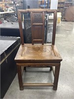 Wooden decorative chair 19 1/4 wide 36 in tall