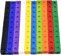 100 Pcs Binding Building Block, 10 Colors Children