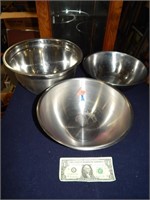 3ct Stainless Mixing Bowls
