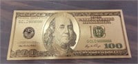 Gold Foil $100 Bill