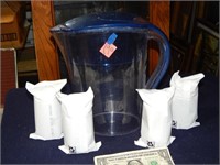 Water Filtration Pitcher & 4ct Replacement Filters
